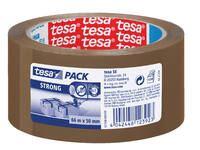 Verpakkingstape tesapack® Strong 66mx50mm PP bruin