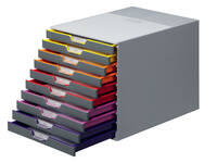 Ladenbox Durable Varicolor 10 laden grijs