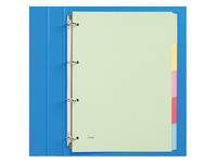 Tabbladen Qbasic 4-gaats 5-delig assorti karton