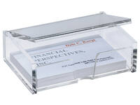 Visitekaartbox Sigel VA112 voor 80 kaarten 90x58mm acryl glashelder