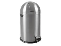 Afvalbak EKO Kickcan 33 liter mat RVS