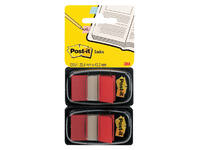 Indextabs Post-it 680 25.4x43.2mm duopack rood 2x 50 tabs