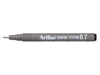 Fineliner Artline technisch 0.7mm zwart