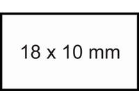 Prijsetiket 18x10mm Sato PB1 permanent wit 1000 stuks