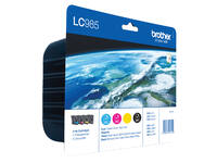 Inktcartridge Brother LC-985VALBP zwart + 3 kleuren