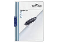 Klemmap Durable Swingclip 30 vellen blauw