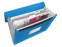 Projectmap Esselte Vivida A4 6 vakken PP blauw