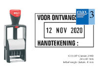 Woord-datumstempel Colop Heavy Duty 2160 Classic Line personaliseerbaar