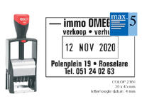 Woord-datumstempel Colop Heavy Duty 2360 Classic Line personaliseerbaar