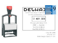 Woord-datumstempel Colop Heavy Duty 2860 Classic Line personaliseerbaar
