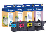 Inktcartridge Brother LC-127XLVALBP zwart + 3 kleuren