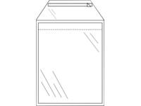 Envelop CleverPack akte B4 245x350mm zelfklevend transparant 50 stuks