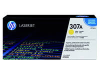 Tonercartridge HP CE742A 307A geel