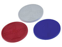 Consumptiemunt Combicraft blauw 750 stuks