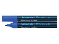 Permanent marker Schneider Maxx 230 rond 1-3mm blauw