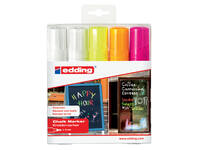 Krijtstift edding 4090 window schuin 4-15mm assorti etui à 5 stuks