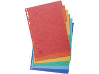 Tabbladen Exacompta 225x297mm 11-gaats 6-delig glanskarton