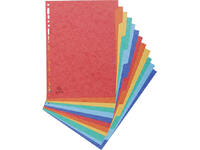 Tabbladen Exacompta 225x297mm 11-gaats 12-delig glanskarton