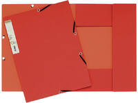 Elastomap Exacompta Forever A4 3 kleppen 380gr rood
