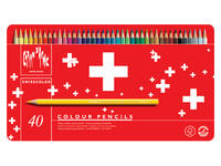 Kleurpotloden Caran d'Ache Swisscolor aquarel 40 stuks assorti