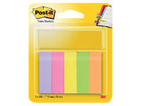 Markeerstrook Post-it 670 15x50mm papier assorti 5x100vel
