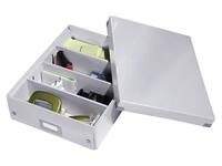 Sorteerbox Leitz WOW Click & Store 280x100x370mm gerecycled karton wit