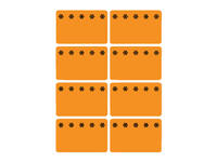 Etiket HERMA 3774 26x40mm diepvries oranje 48 stuks