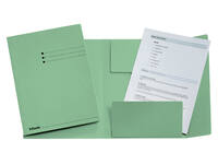 Dossiermap Esselte A4 3 kleppen manilla 275gr groen