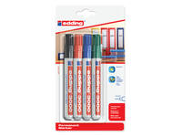 Viltstift edding 3000 rond 1.5-3mm assorti blister à 4 stuks