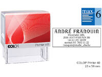 Tekststempel Colop Printer 40 personaliseerbaar