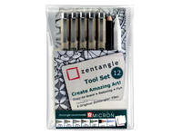 Tekenset Sakura Zentangle set à 12 delen assorti