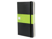 Notitieboek Moleskine large 130x210mm blanco hard cover zwart