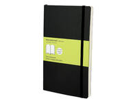 Notitieboek Moleskine large 130x210mm blanco soft cover zwart