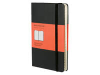 Adresboek Moleskine pocket 90x140mm hard cover zwart