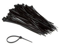 Kabelbinders IEZZY nylon 2.5x100mm D 20.5mm zwart 100 stuks