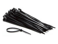 Kabelbinders IEZZY nylon 4.8x200mm D 49.5mm zwart 100 stuks