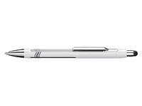 Balpen Schneider stylus Epsilon Touch extra breed wit/zilver