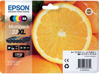 Inktcartridge Epson 33XL T3357 2x zwart + 3 kleuren