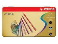Kleurpotloden STABILO 8873 Original assorti blik à 12 stuks