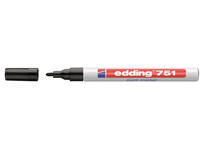 Paintmarker edding 751 op oliebasis 1-2mm zwart