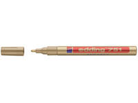 Paintmarker edding 751 op oliebasis 1-2mm goud