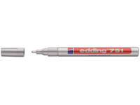 Paintmarker edding 751 op oliebasis 1-2mm zilver