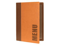 Menukaart Securit Trendy A5 1 x 2 tassen bruin