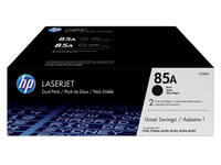 Tonercartridge HP CE285AD 85A zwart 2x