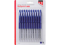 Balpen Quantore drukknop blauw 10 stuks