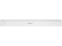 Liniaal Quantore 30cm kunststof transparant