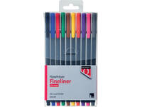 Fineliner Quantore assorti blister à 10 stuks