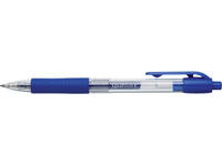 Gelschrijver Quantore grip drukknop 0.7mm blauw