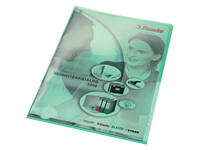 Insteekmap L-model Leitz Premium copy safe 0.15mm PVC A4 groen 100 stuks