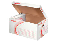 Archief- en transportdoos met deksel Esselte 560x265x380mm wit